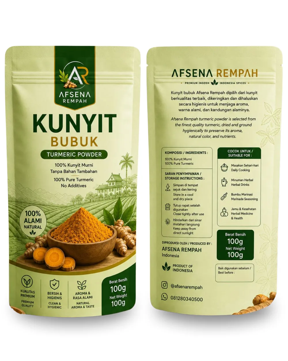 Kunyit Bubuk — Turmeric Powder