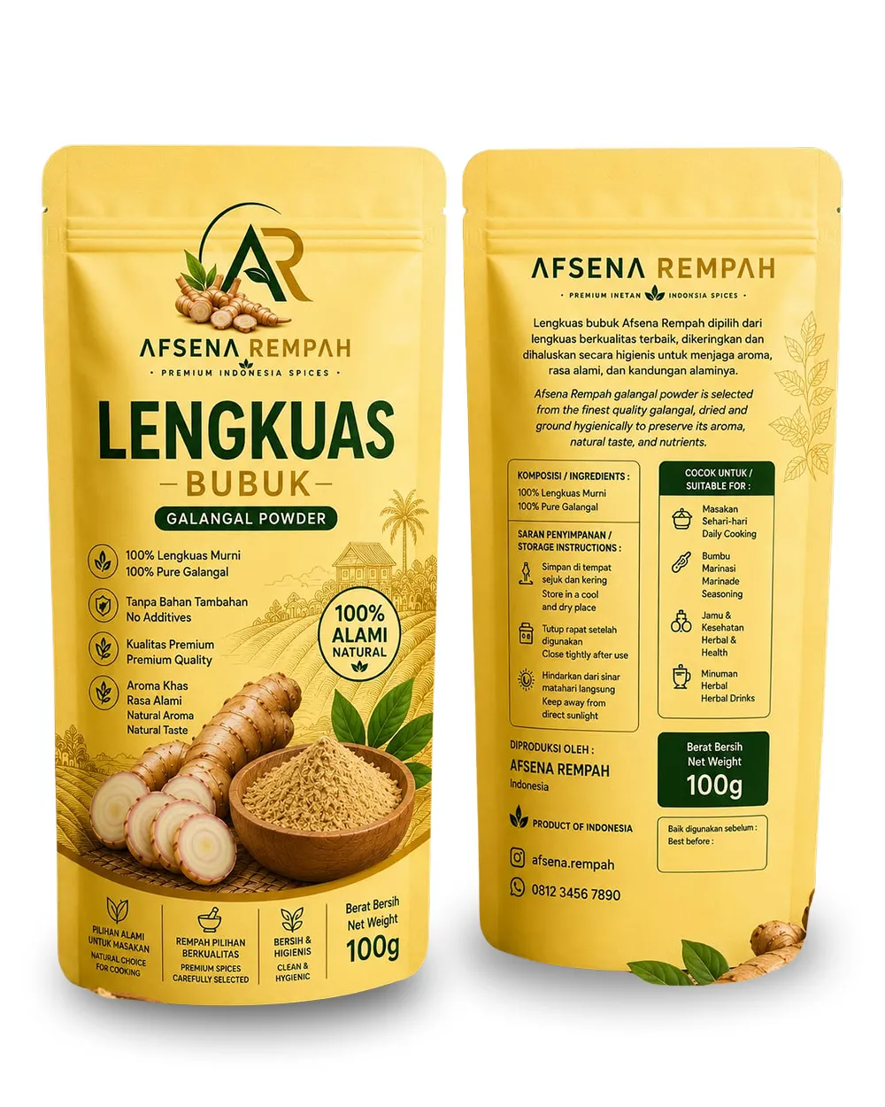 Lengkuas Bubuk — Galangal Powder